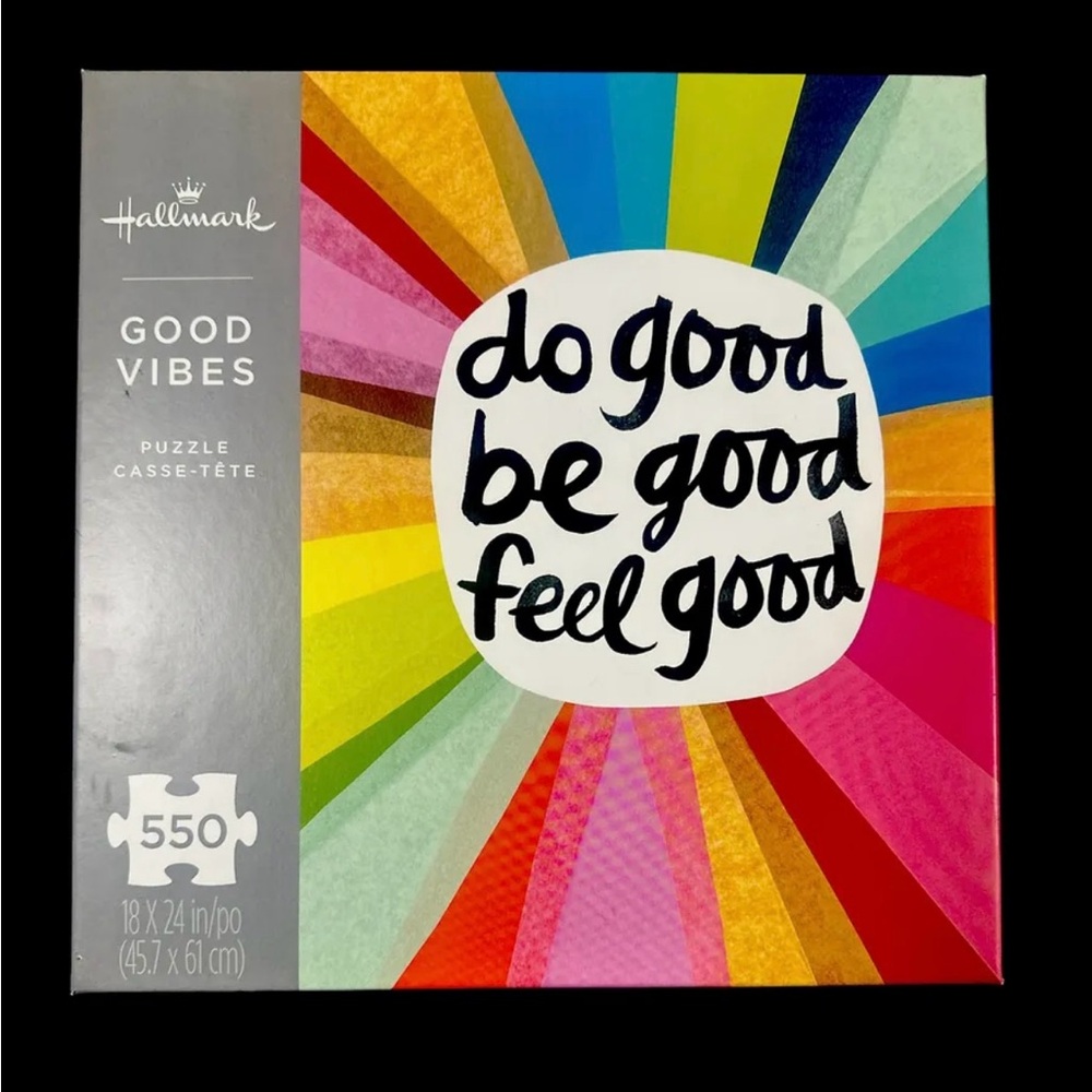 Hallmark Good Vibes 550 Piece Colorful Jigsaw Puzzle